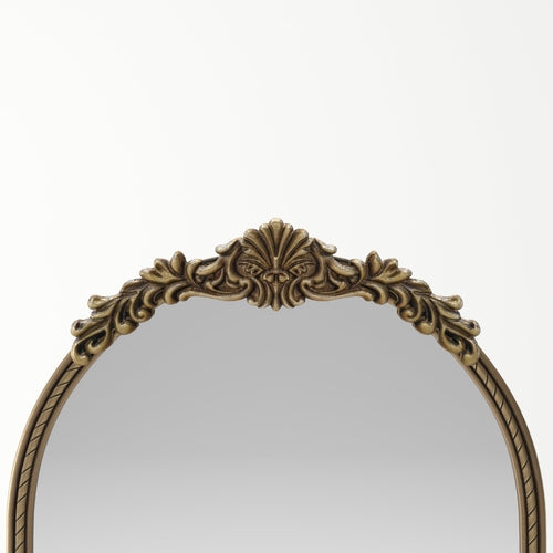 Miroir sur pied arqué au cadre sculpté or antique, photo 6