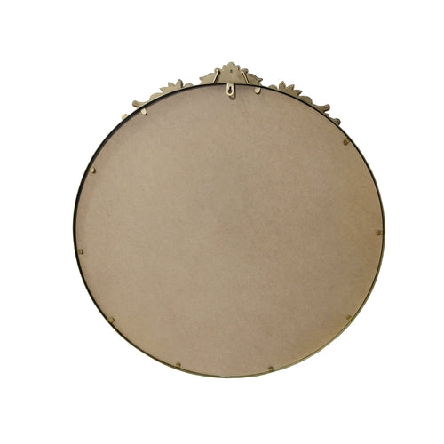 Miroir mural rond au cadre sculpté or antique, photo 4