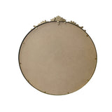 Miroir mural rond au cadre sculpté or antique, photo 4